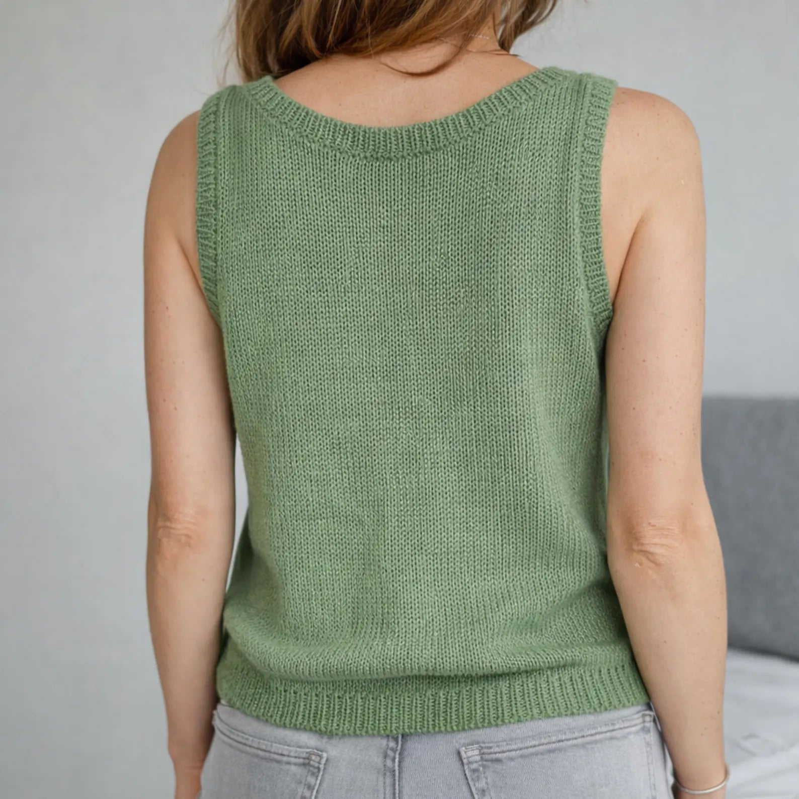 Summer Elegance –“Summer Knit Tank Top PDF Pattern, Sleeveless Knitting Pattern, Beginner-Friendly, Modern Minimalist Style”